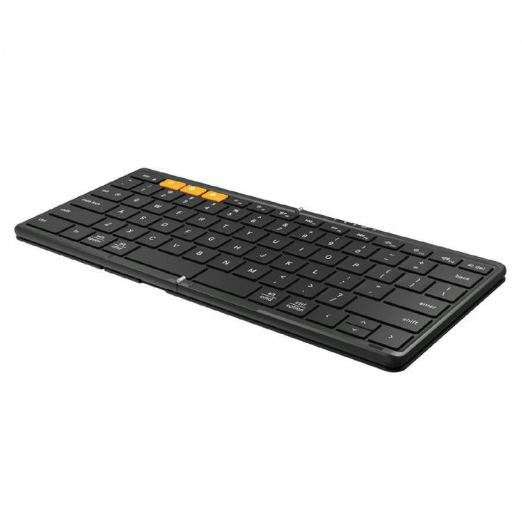 For Windows / Android / iOS DF010 Foldable Bluetooth 79 Keys Ultra Slim Keyboard