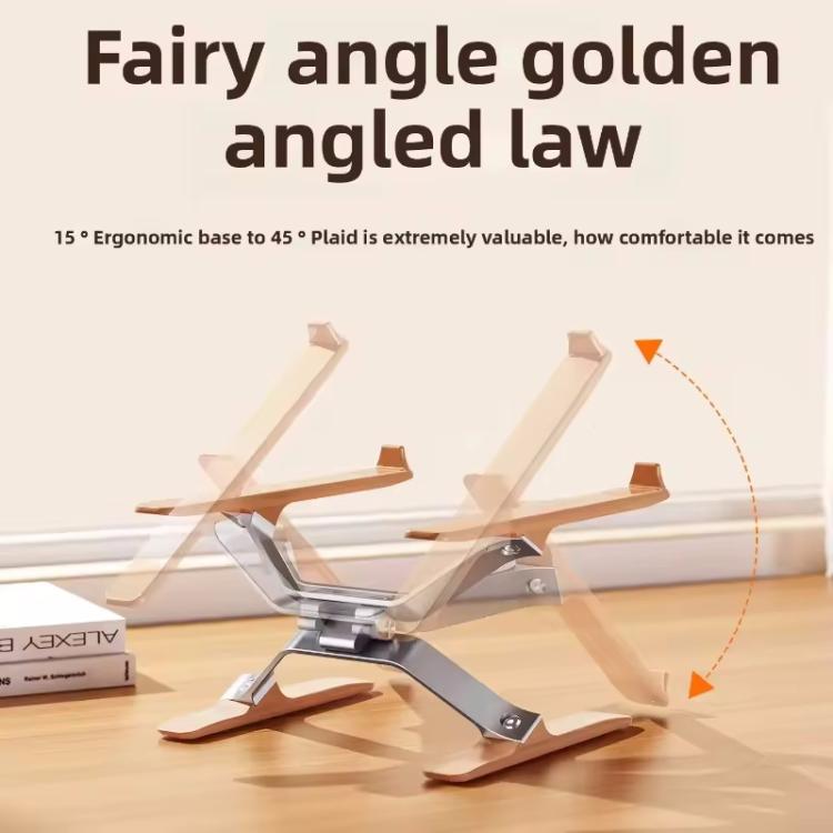 P70W Adjustable Height Solid Wood + Aluminum Alloy Cooling Stand for 14-16 inch Laptops