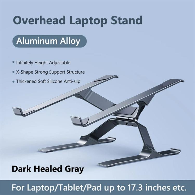P70 X-Shape Aluminum Alloy Stand Height Adjustable Foldable Cooling Bracket for Laptop / Tablet