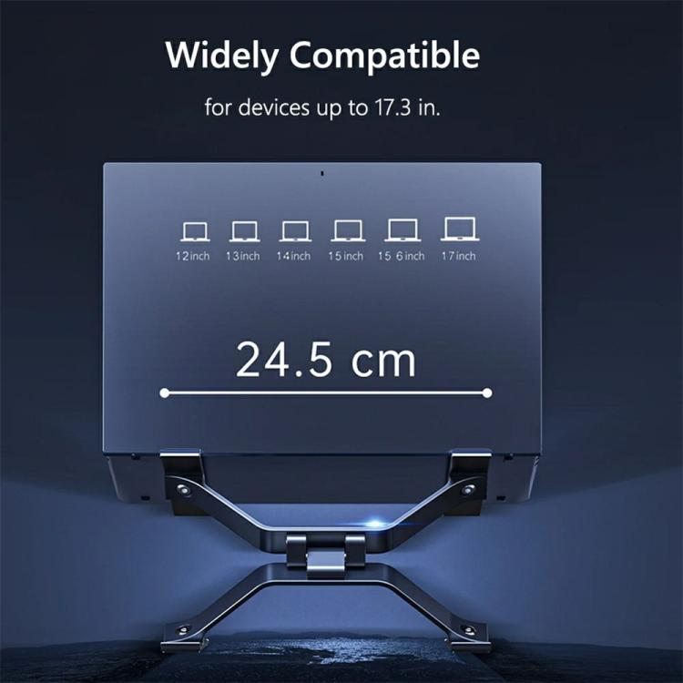 P70 X-Shape Aluminum Alloy Stand Height Adjustable Foldable Cooling Bracket for Laptop / Tablet