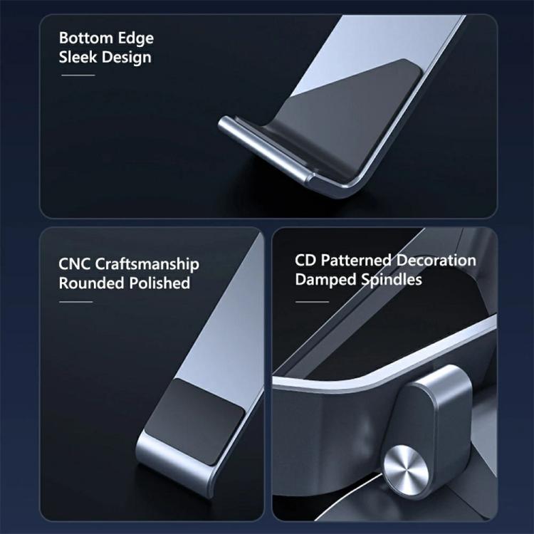 P70 X-Shape Aluminum Alloy Stand Height Adjustable Foldable Cooling Bracket for Laptop / Tablet