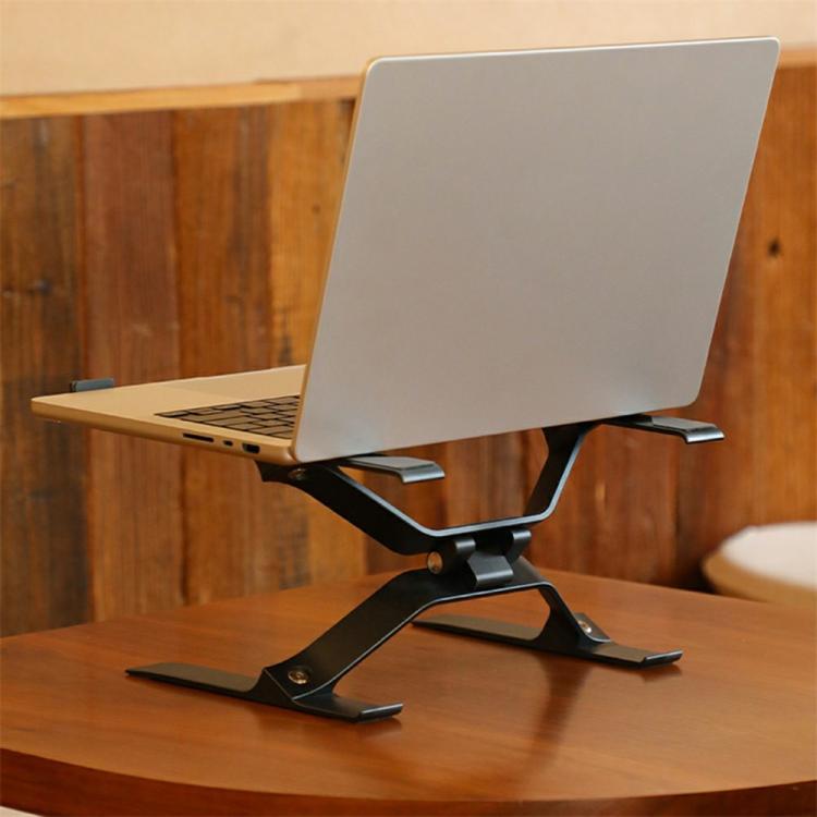 P70 X-Shape Aluminum Alloy Stand Height Adjustable Foldable Cooling Bracket for Laptop / Tablet