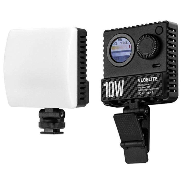 VLOGLITE K10RGB Ultra Thin Pocket Size RGB LED Camera Light Photography Videography Selfie Light