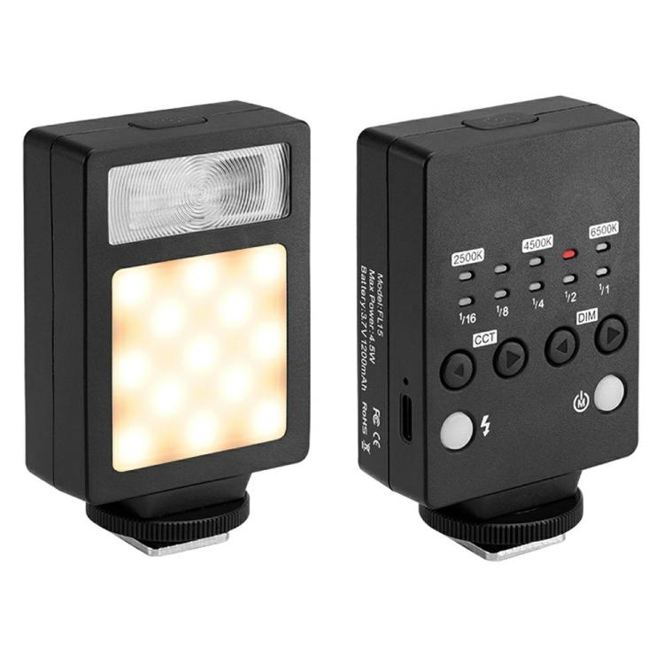 FL15 Camera External Photography Mini Flash Light Professional Portable Hot Shoe LED Light