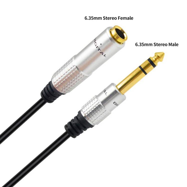 JUNSUNMAY 6.35mm 1/4 inch Male to Female Stereo Headphone Guitar Extension Cable Cord