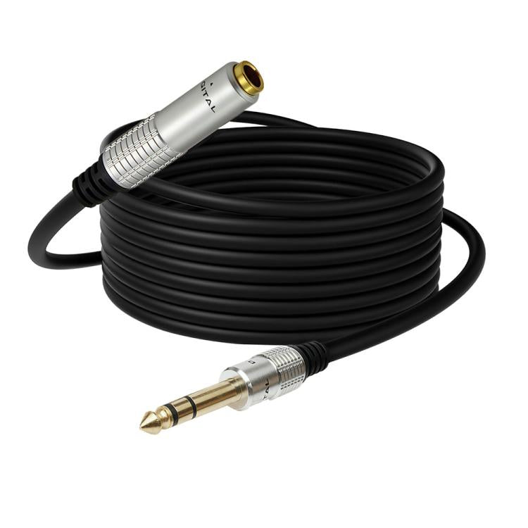 JUNSUNMAY 6.35mm 1/4 inch Male to Female Stereo Headphone Guitar Extension Cable Cord