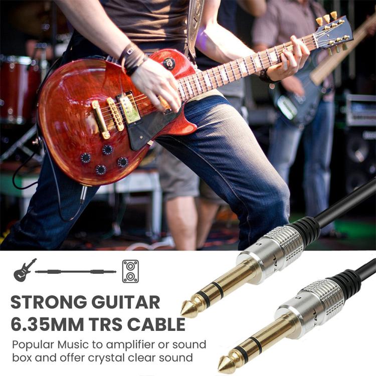 JUNSUNMAY 6.35mm 1/4 inch Male to Male Stereo Headphone Guitar Extension Cable Cord