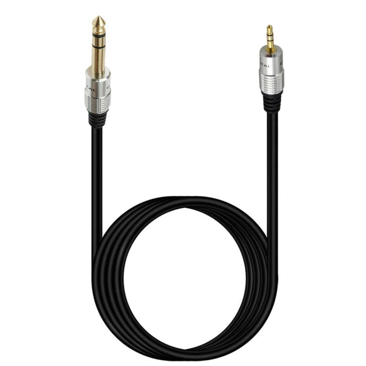 JUNSUNMAY 6.35mm Male to 3.5mm TRS Male Stereo Audio Cable Guitar Cord
