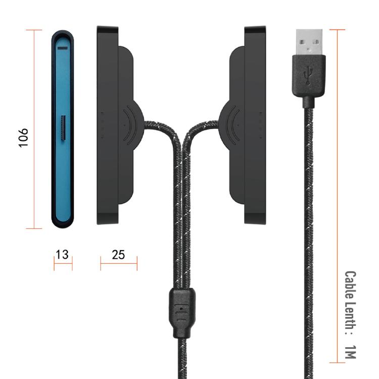 Left and Right Handles Dual Charging Cable