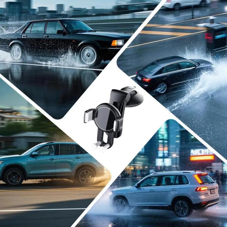 X253 Dashboard Suction Cup Holder Multifunctional 360 Degree Rotating Car Phone Mount