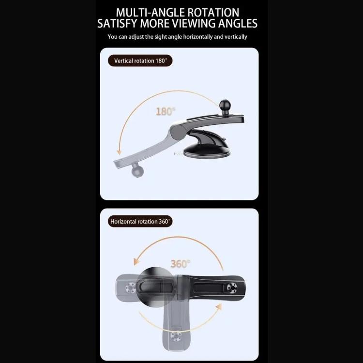 X253 Dashboard Suction Cup Holder Multifunctional 360 Degree Rotating Car Phone Mount