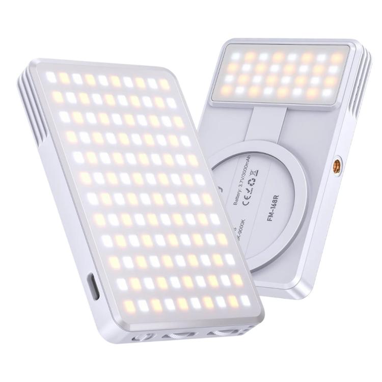 JMARY FM-168R Dual Color Temperature 160 LED Beads Portable Magnetic Phone Fill Light