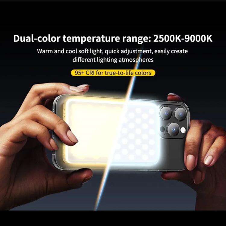 JMARY FM-168R Dual Color Temperature 160 LED Beads Portable Magnetic Phone Fill Light