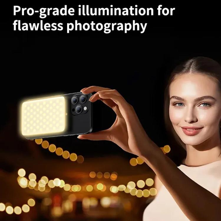 JMARY FM-168R Dual Color Temperature 160 LED Beads Portable Magnetic Phone Fill Light