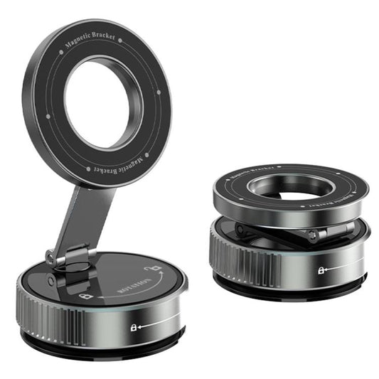 K1 360 Degree Rotation Foldable Navigation Stand Magnetic Car Phone Holder Suction Cup Base