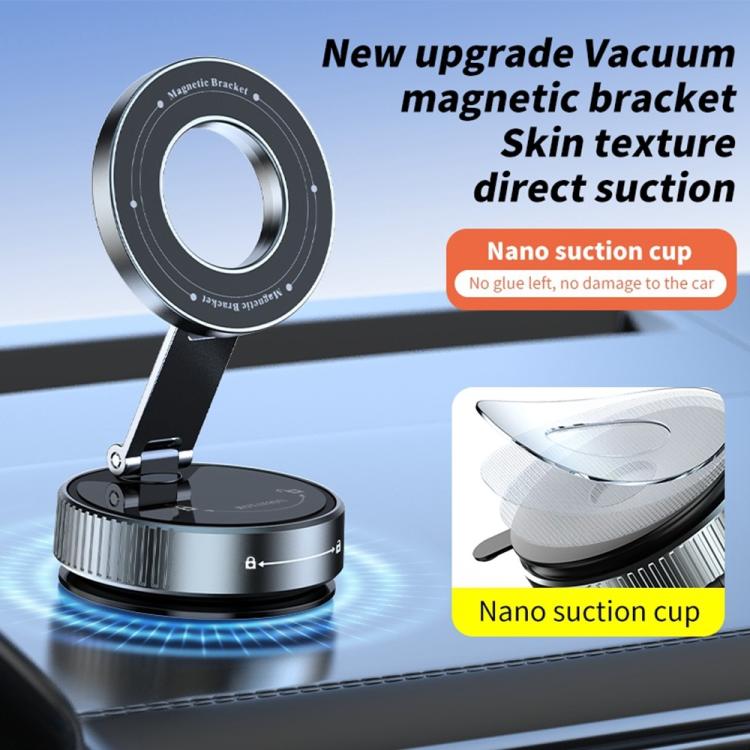 K1 360 Degree Rotation Foldable Navigation Stand Magnetic Car Phone Holder Suction Cup Base