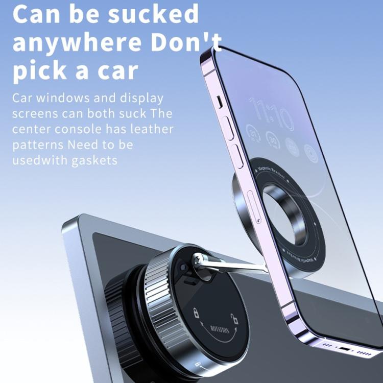 K1 360 Degree Rotation Foldable Navigation Stand Magnetic Car Phone Holder Suction Cup Base