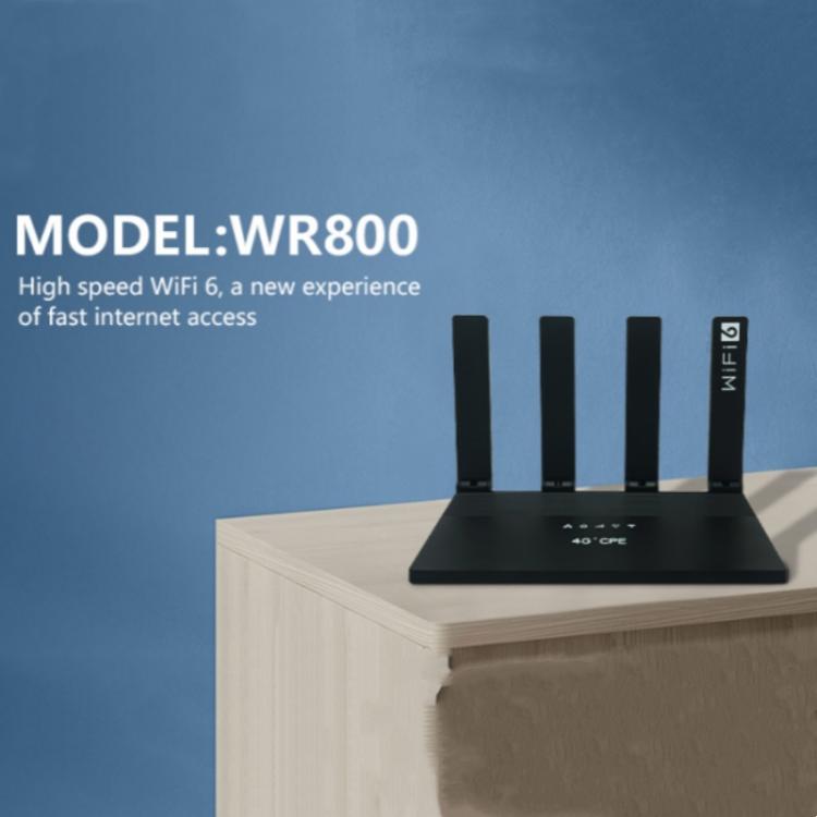 WR800 600Mbps High Speed 4G LTE WiFi Router 4 LAN Ports WiFi 6