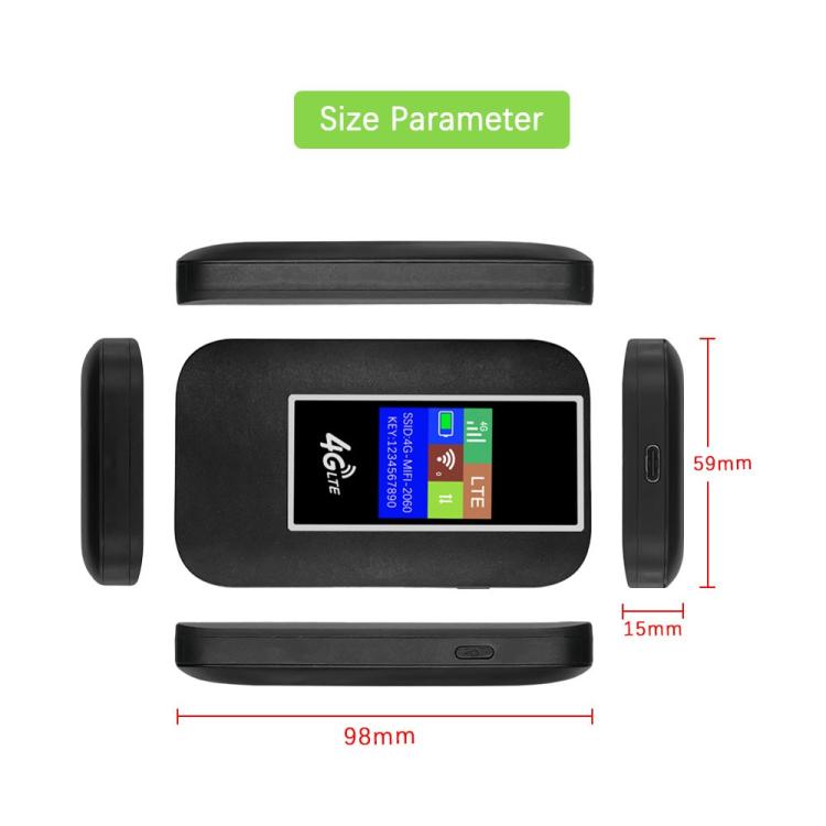 MF860 For Travel Wireless Pocket Hotspot Color Screen Portable 4G LTE WiFi Router