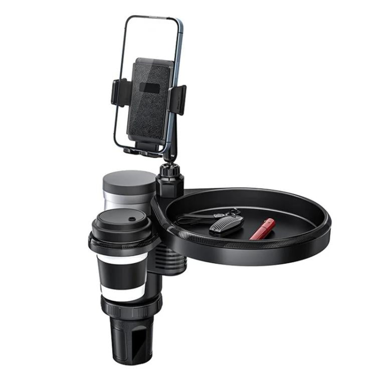 CP242 Universal 4 in 1 Car Phone Holder Cup Holder Tray Stand Car Cup Holder Expansion Tray