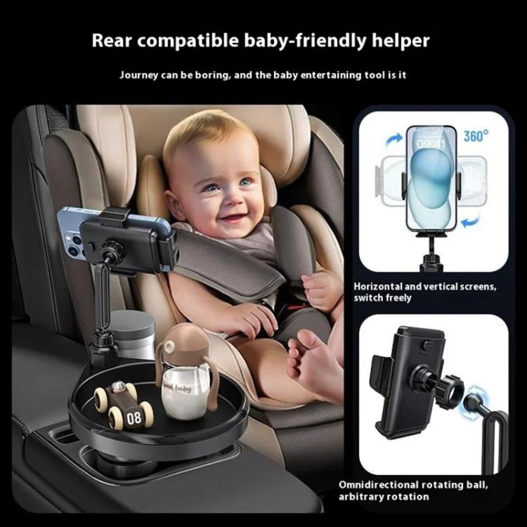 CP242 Universal 4 in 1 Car Phone Holder Cup Holder Tray Stand Car Cup Holder Expansion Tray