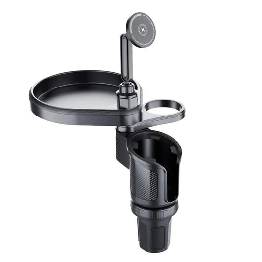 CP242F 15W Fast Charging Wireless Charger Car Cup Holder Magnetic Phone Navigation Stand