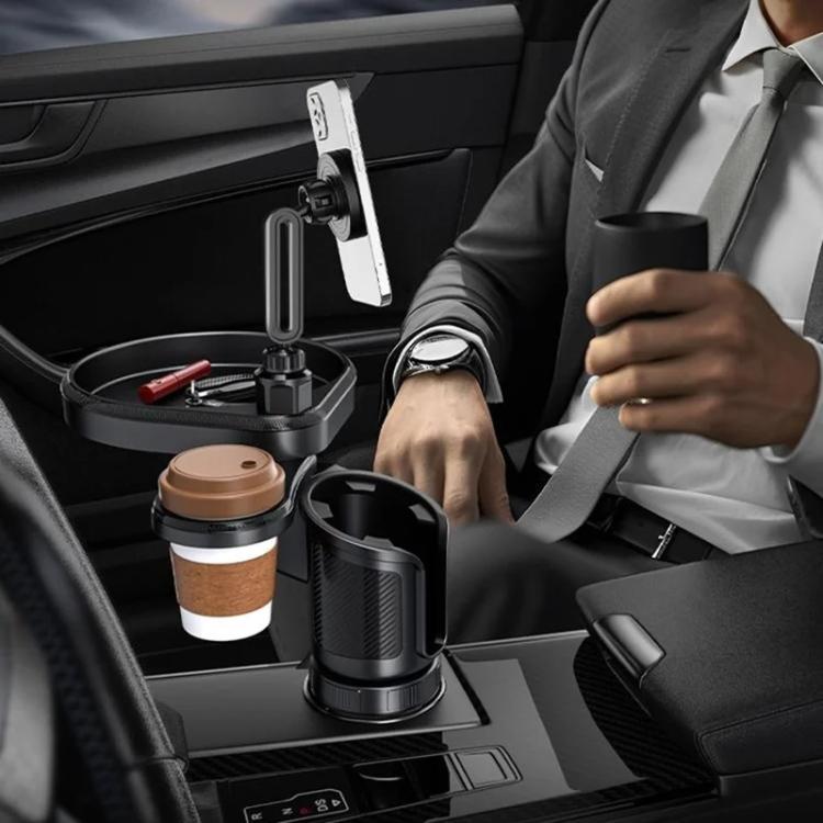 CP242F 15W Fast Charging Wireless Charger Car Cup Holder Magnetic Phone Navigation Stand