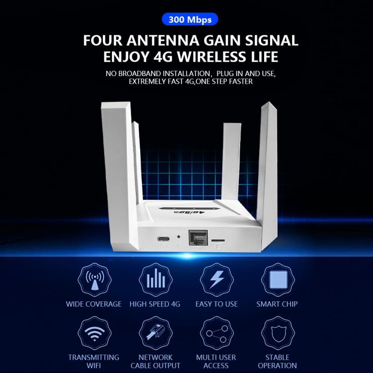 CPF919-E 4 Antennas SIM Card Slot Single LAN Port Router Eurasian Version 4G WiFi Router