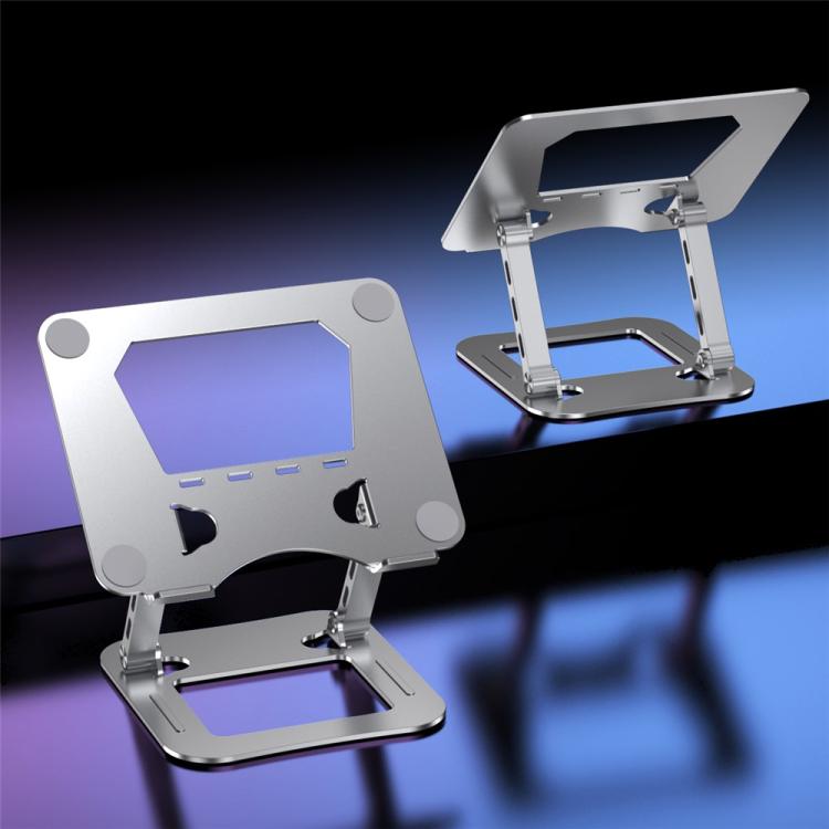 J22 Dissipation Adjustable Height Nano Steel Folding 17.3 Inch Laptop Stand Metal Base