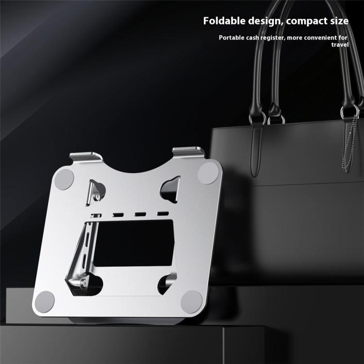J22 Dissipation Adjustable Height Nano Steel Folding 17.3 Inch Laptop Stand Metal Base
