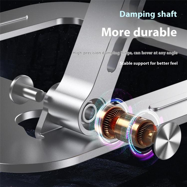 J22 Dissipation Adjustable Height Nano Steel Folding 17.3 Inch Laptop Stand Metal Base