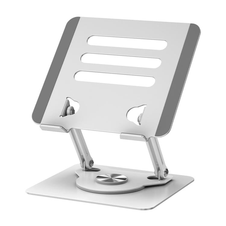 J61 Height Adjustable Rotating Foldable Carbon Steel Desktop 12-17.3 inch Tablets Laptop Stand