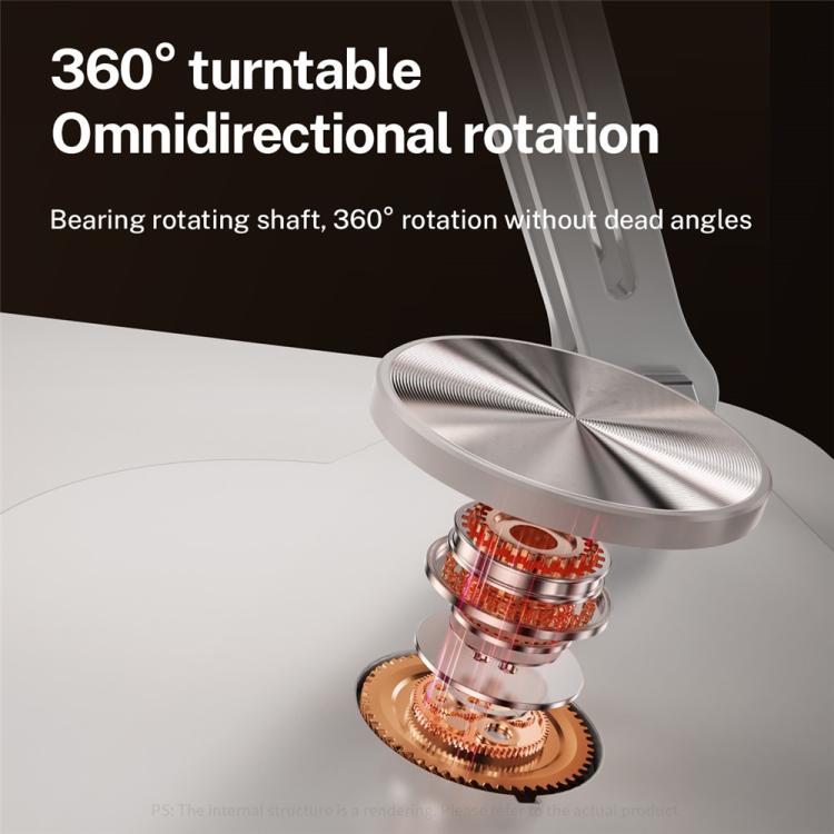 J61 Height Adjustable Rotating Foldable Carbon Steel Desktop 12-17.3 inch Tablets Laptop Stand