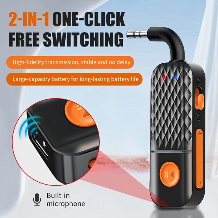 T90 Wireless Audio Transmitter Receiver AUX 3.5mm Car Bluetooth Adapter