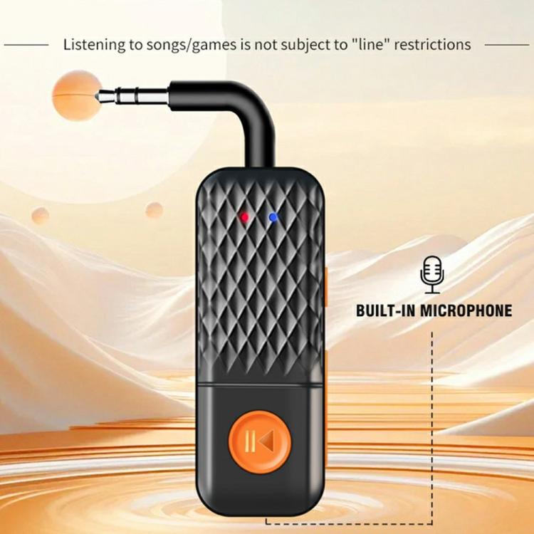 T90 Wireless Audio Transmitter Receiver AUX 3.5mm Car Bluetooth Adapter