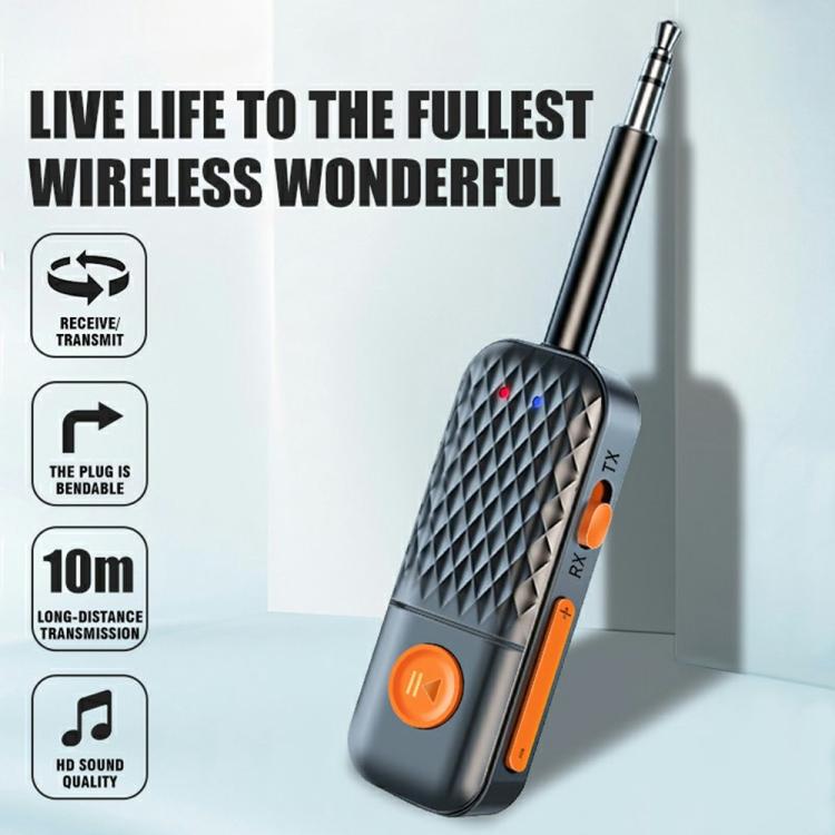 T90 Wireless Audio Transmitter Receiver AUX 3.5mm Car Bluetooth Adapter