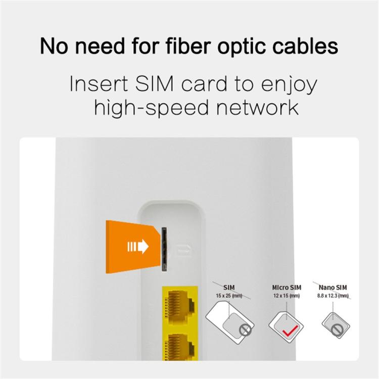 CPF101-E8 Home Office SIM Card Mobile WiFi Hotspot 3 LAN Ports Eurasian Version 4G LTE Router