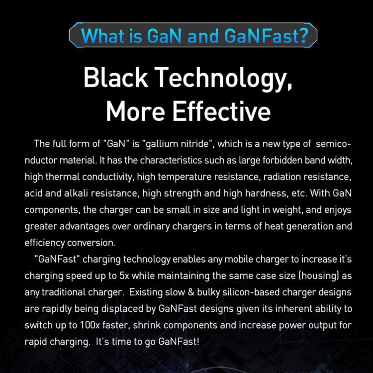 TE-PD45 GaN 45W PD3.0 / Type-C + USB 3.0 Charger with Type-C to Type-C Data Cable, EU  Plug