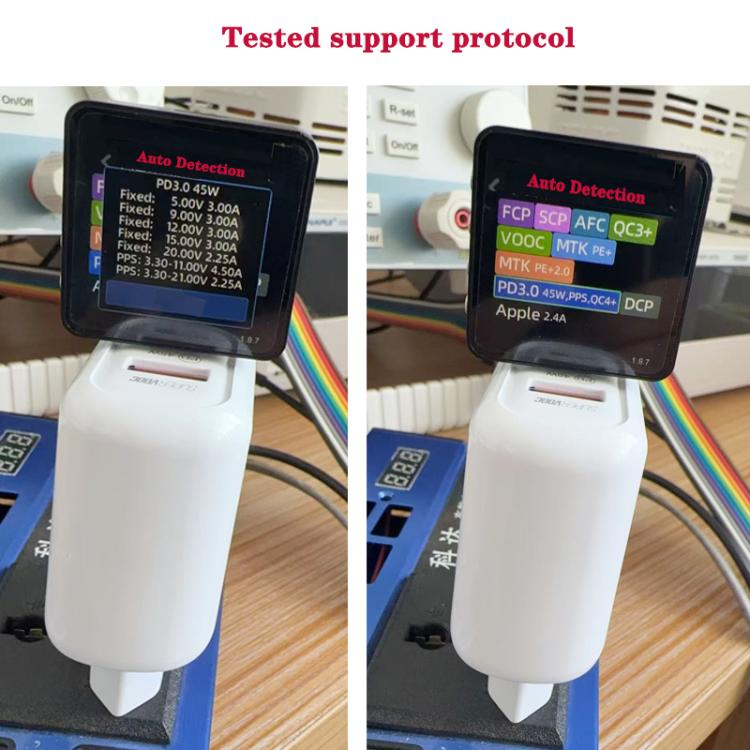 TE-PD45 GaN 45W PD3.0 / Type-C + USB 3.0 Charger with Type-C to Type-C Data Cable, EU  Plug