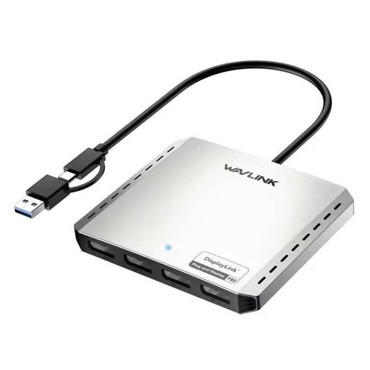 WAVLINK UG7501D 85W Upstream Charging 4 DP Converter 4K / 8K Display Adapter
