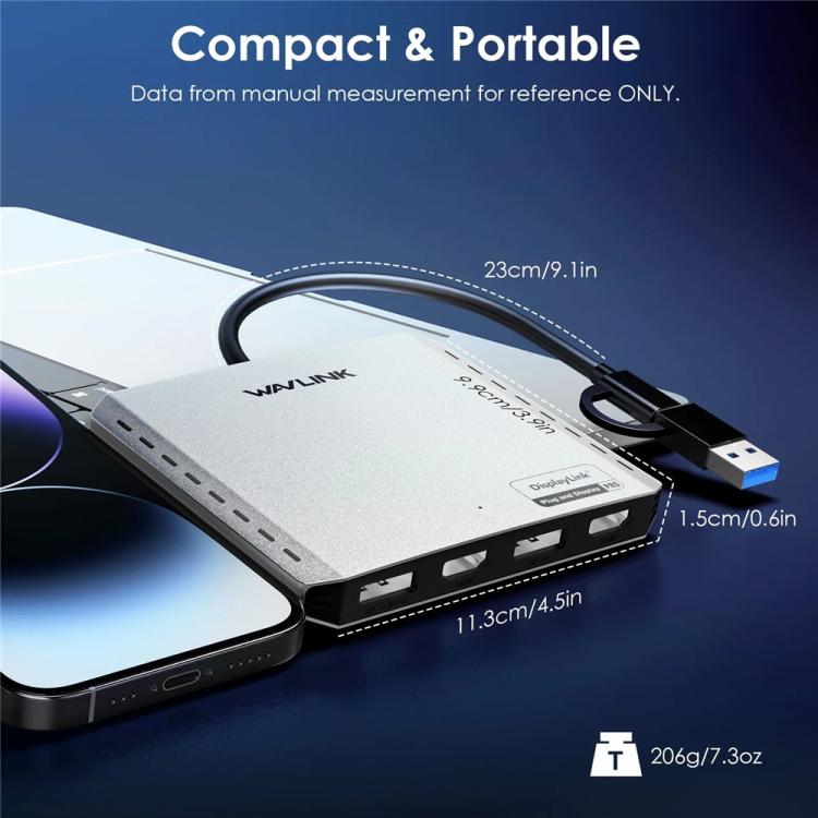 WAVLINK UG7501H 85W Upstream Charging 4 HD Converter 4K Display Adapter