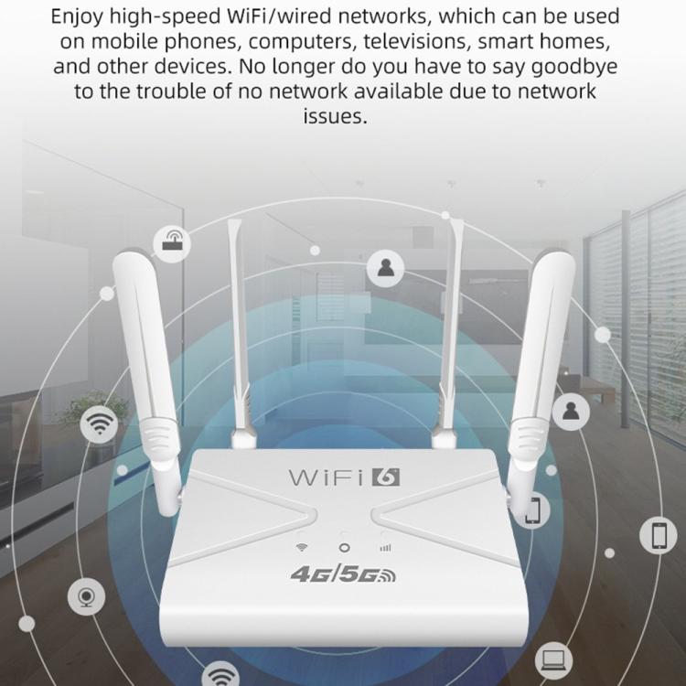 CPF907-L  American Version 4 Antennas Single WAN Port WiFi6 Home Use Router 4G LTE WiFi Router