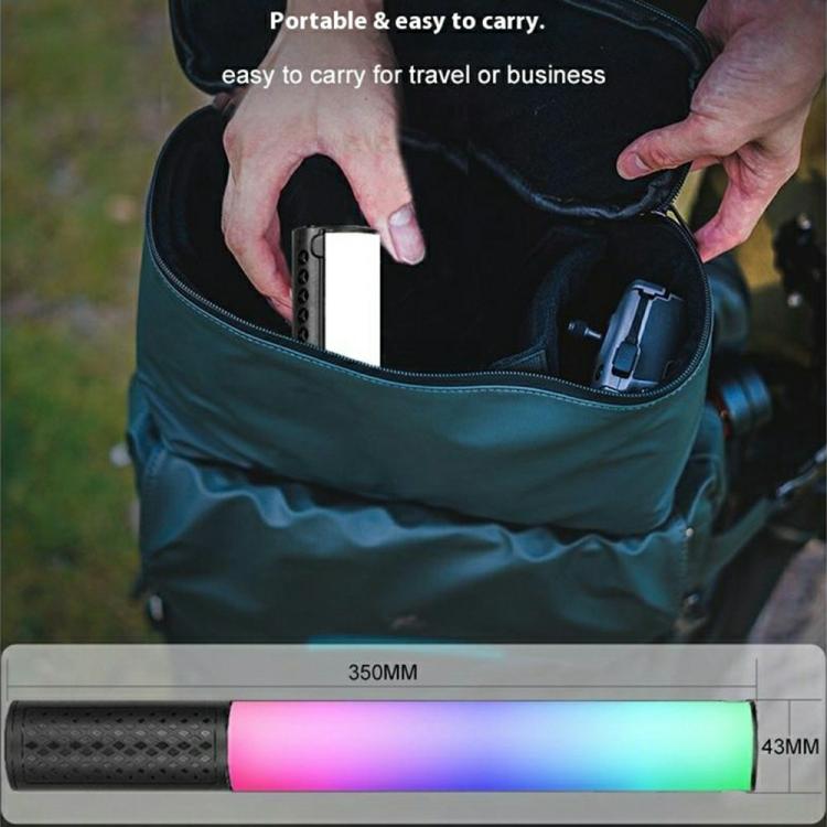 VLOGLITE B20RGB Magnetic LED Fill Light Handheld 20 Modes RGB Photography Light Stick