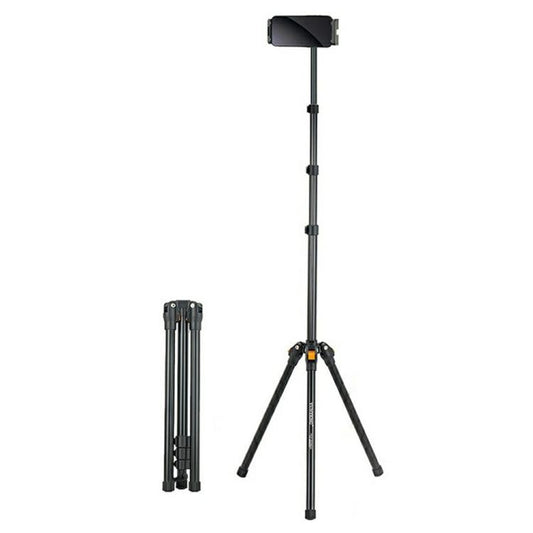 YUNTENG VCT-5229 For Smartphone / Tablet Folding Floor Stand Adjustable Height Tripod