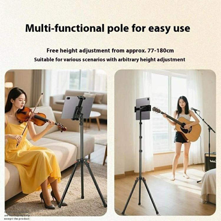 YUNTENG VCT-5229 For Smartphone / Tablet Folding Floor Stand Adjustable Height Tripod