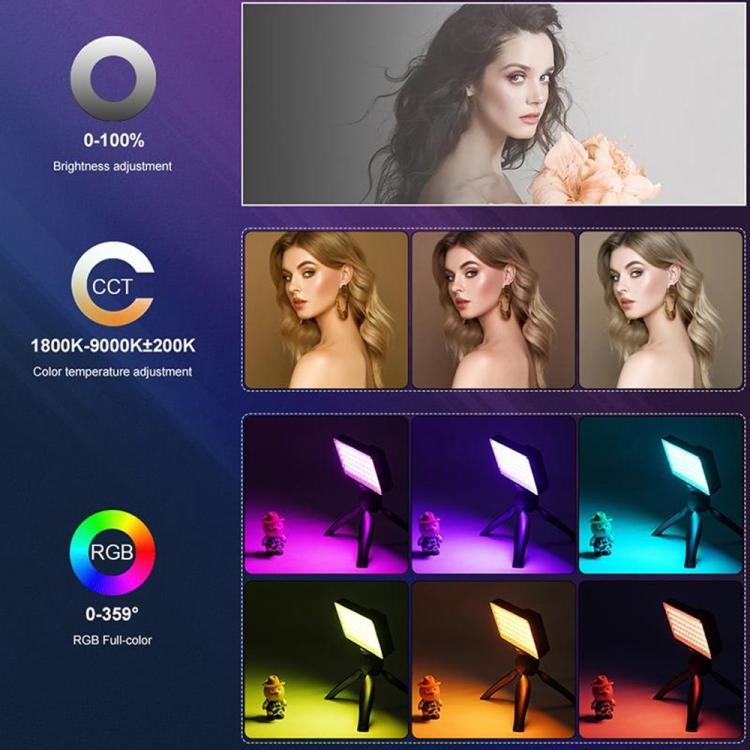 VLOGLITE K25RGB For Camera Photography Pocket Video Light 25W High Power RGB Fill Light