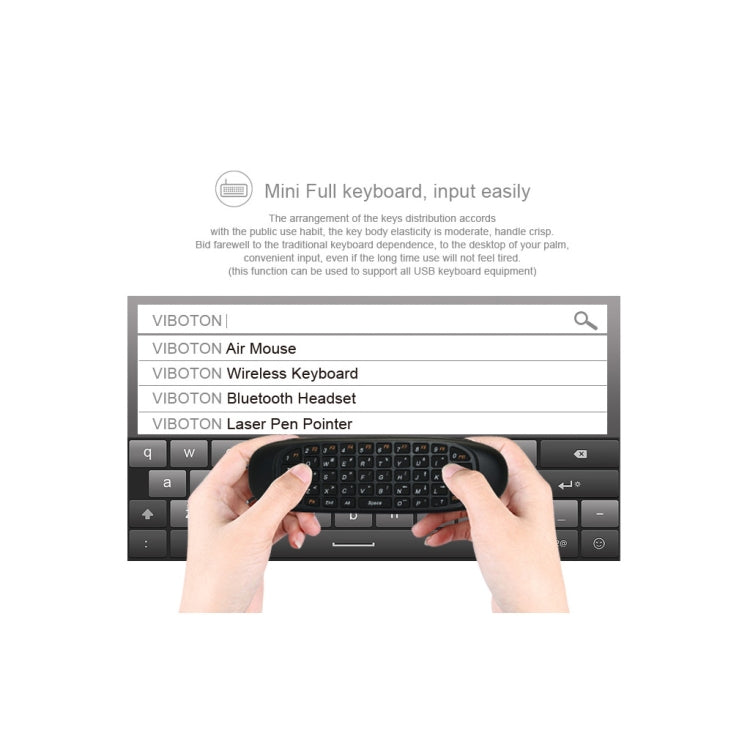 C120 2.4G Mini Keyboard Wireless Remote Mouse with 3-Gyro & 3-Gravity Sensor for PC / HTPC / IPTV / Smart TV and Android TV Box etc