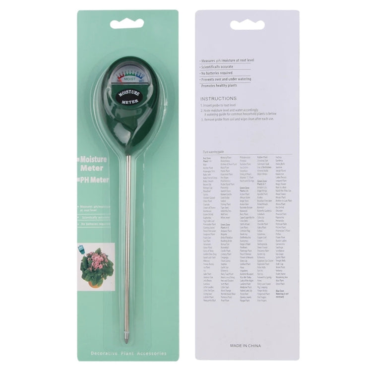 RZ100 Mini Soil PH Moisture Humidity Measuring PH Meter Soil Moisture Monitor Hygrometer Gardening Plant Farming Moisture Tester