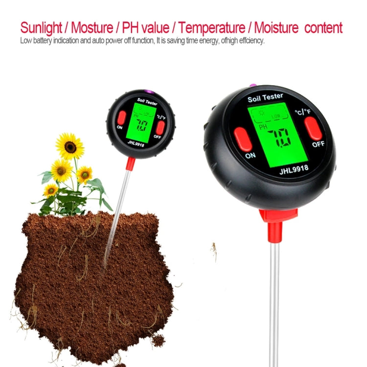 RZ104 Soil PH Meter Humidity Detector Digital PH Meter Soil Monitor PH Gardening Plant Soil Tester