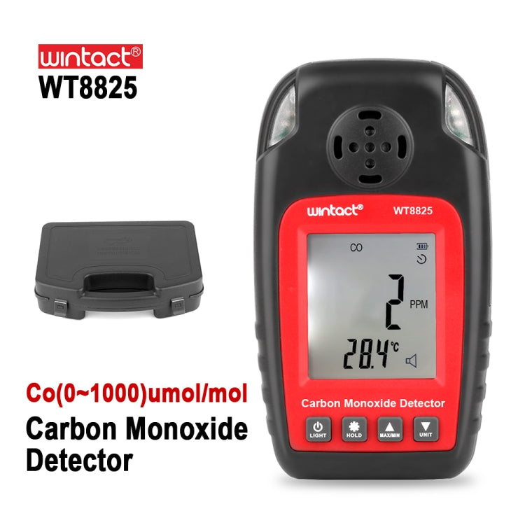 WINTACT WT8825 Carbon Monoxide Detector Independent CO Gas Sensor Warning-up High Sensitive Poisoning Alarm Detector